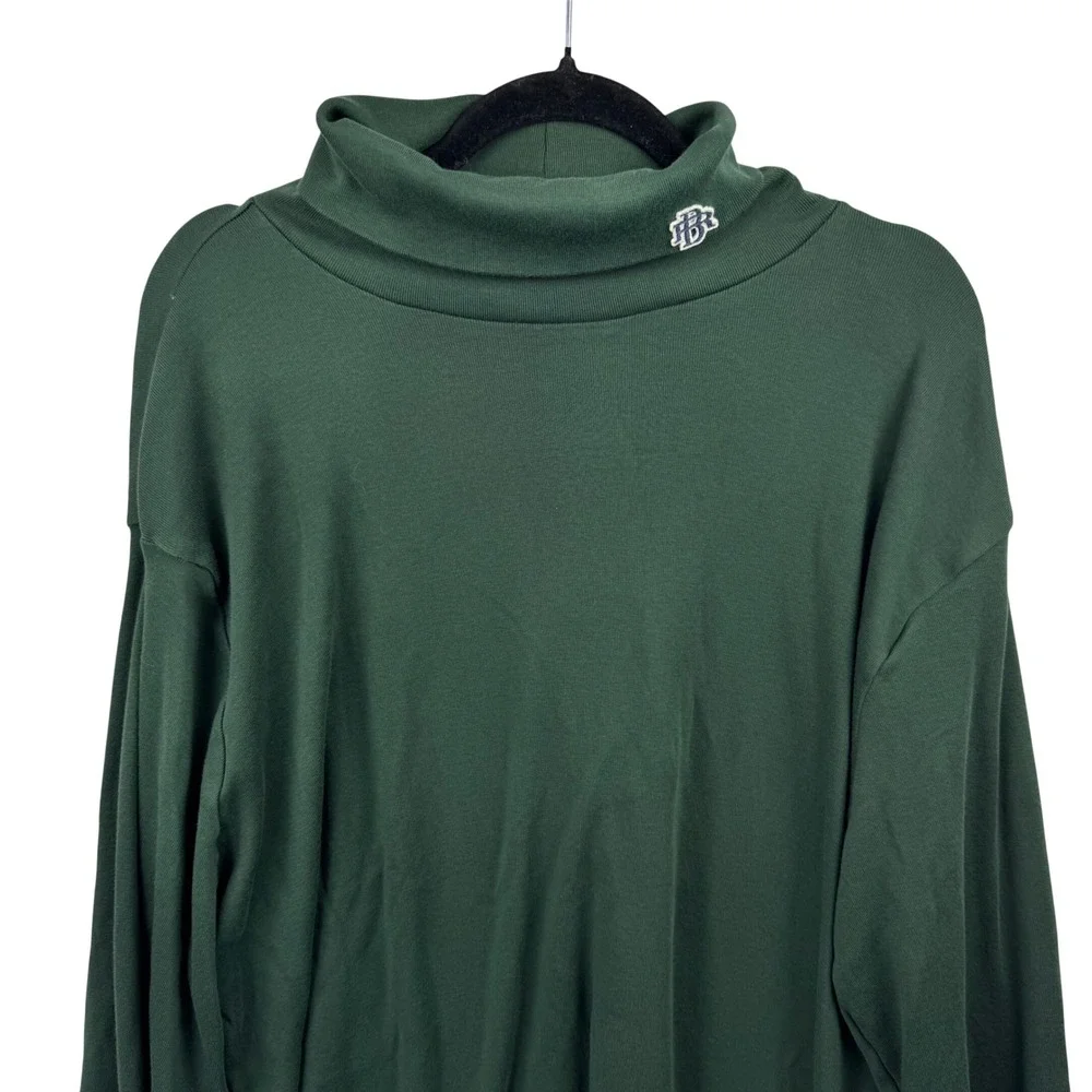 Banana Republic Athletics Turtleneck Shirt‎ Mens XXL Green Supima Cotton Preppy
